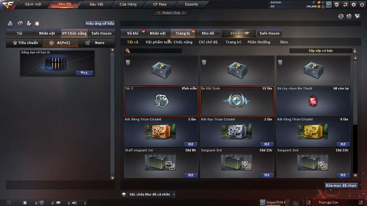 shop acc cf uy tin gia re